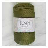 Loren LM010 34429 Polyester Soft Macrame Yeşil El Örgü İpi