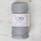 Loren Polyester Soft Macrame 34441 LM036 Açık Gri El Örgü İpi