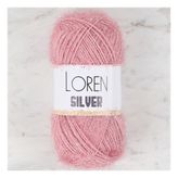 Loren RS0038 34080 Silver Pembe El Örgü İpi