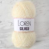 Loren RS0065 34071 Silver Krem El Örgü İpi