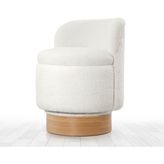 Lorence Home Belish Dönen Teddy Puf - Beyaz