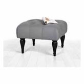 Lorence Home Floral Gri Puf