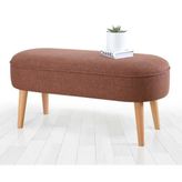 Lorence Home Kırmızı Bordo Lednok Bench Puf