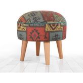 Lorence Home Rugrev Kilim Puf - Yeşil
