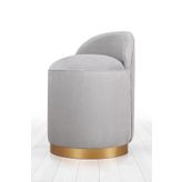 Lorence Home TY1069 Açık Gri Dover Puf