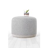 Lorence Home TY3448 Açık Gri Cedre Puf