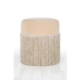 Lorence Home TY7572 Krem Merkür Püsküllü Puf