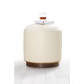 Lorence Home TY7786 Krem Milotte Deri Puf