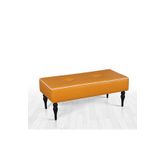 Lorence Home TY9014 Turuncu Lungo Deri BenchTuruncu Puf