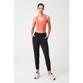 Los Ojos Kadın Siyah Yüksek Bel Jogger Eşofman Altı Joggers - 2XL