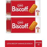 Lotus Biscoff 25×6,25 G Karamelize Mini Bisküvi x 2 - 6,25 gr