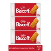 Lotus Biscoff Karamelize Bisküvi 125 g 3 Adet