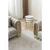 Lotus Gold Marmo Lak Panel Zigon Sehpa