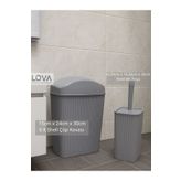 Lova 2 Set Banyo Çöp Kovası,WC Fırçası