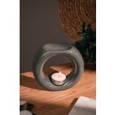 Love Bundles Gri | Yüzük Seramik El Yapımı Buhurdanlık | Dekoratif Buhardanlık (1 TEALİGHT ILE BİRLİKTE)