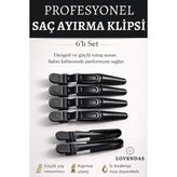Lovendas Saç Ayırma Klipsi Pro 6'lı Set