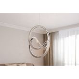 Loya Led Avize, Krom, 40 Cm