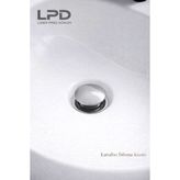 LPD LİDER Basmalı Stoplu Lavabo Sifonu - Krom