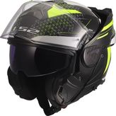 LS2 Advant 2 Astral Neon Sarı Çene Açılır Motor Kaskı