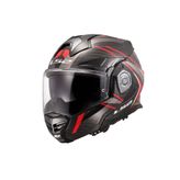 LS2 Advant X Karbon Future Çene Açılır Kırmızı Kask