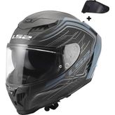 Ls2 Dragon Karbon Subıc Mat Mavi Petrol Kask - Renkli