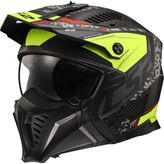 Ls2 Drıfter Devor Mat Siyah-Neon Sarı Kask - XL - Siyah - Neon Sarı