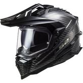LS2 Explorer C Carbon Cross Siyah Motor Kaskı