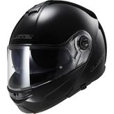 LS2 FF325 Strobe Çeneden Açılır Parlak Siyah Motorsiklet Kaskı