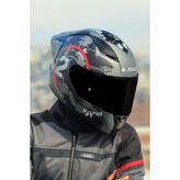 LS2 Rapıd 2 Cırcle Mat Siyah-Kırmızı Kask + Spoıler