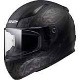 Ls2 Rapıd 2 Crypt Mat Siyah Kask Nefes Alabilen Polikarbon Malzeme 3XL Tam Yüz Tasarım - Çift Renk