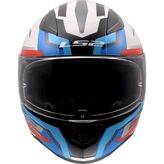 Ls2 Rapıd 2 Hyper Beyaz-Mavi-Kırmızı Kask - Kırmızı - Mavi