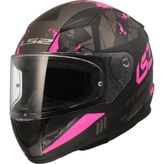 Ls2 Rapıd 2 Palımnesıs Mat Siyah-Pembe Kask - XS - Siyah - Pembe