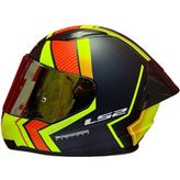 LS2 Rapıd 2 Race Extra Mat Neon Sarı-Navy Mavi Polikarbon Kask Tam Yüz Özellikli S Beden