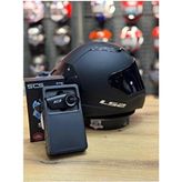 LS2 Rapıd 2 Race Mat Siyah Kask Scs S1XM Intercom - XL - Çok Renkli