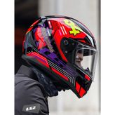 Ls2 Rapıd 2 Rush Kırmızı-Sarı-Siyah Kask - XS
