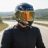 Ls2 Rapıd 2 Spox Mavi-Gri Kask (Gold Vizör + Şeffaf Vizör) - 2XL - Tek Renk