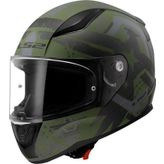 Ls2 Rapıd 2 Thunder Bırds Kapalı Kask Mat Yeşil-siyah-gri MEDIUM