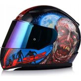 Ls2 Rapıd 2 Zombıe Kapalı Motosiklet Kaskı Gökkuşağı Camlı - 3XL