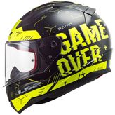 LS2 Rapid Player Full Face Siyah Sarı Yazılı Motosiklet Kaskı