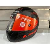 LS2 Rapid Takaroa Mat Siyah Kırmızı Kask