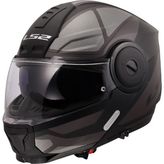 LS2 Scope 2 Axıs Mat Siyah-Titanium Kask Çene Açılır Mikrometrik Bağlantı ile S Beden