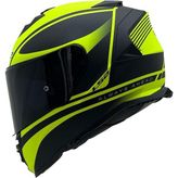Ls2 Storm 2 Dodger Neon Sarı Kapalı Motosiklet Kaskı Siyah Camlı - XL