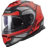 Ls2 Storm 2 Faster Mat Kırmızı-Titanium Kask 2XL