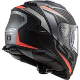 Ls2 Storm 2 Racer Full Face Motosiklet Kaskı - XL - Gri - Siyah - Turuncu