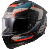 Ls2 Stream 2 Road Kask Mat Siyah-Gri-Mavi-Kırmızı Polikarbon Tam Yüz 1550 gr Ağırlık - XL - Mat Siyah - Gri