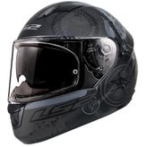 LS2 Stream Evo Viator Full Face Siyah Motosiklet Kaskı