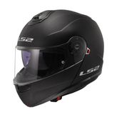 LS2 Strobe 2 Çene Açılır Siyah Motosiklet Kaskı