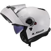 Ls2 Strobe 2 Çeneden Açılır Kask (Beyaz) - M