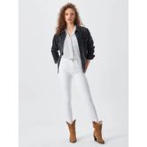 Ltb Alberta Black Feather Wash Kadın Kot Ceket - M