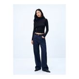 Ltb Slim Fit Boğazlı Yaka Siyah Sweatshırt